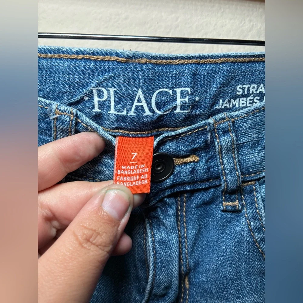 The Children’s Place Boys 7 Straight Blue Jeans